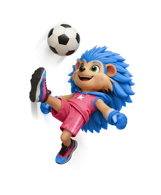 LuckyBet hedgehog mascot